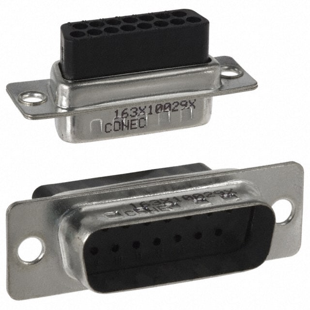 163X10029X Conec  Alloggiamenti per connettori D-Sub a forma di D